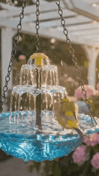 🎉 Special Offer Today Only!🎉Solar Cascade Hanging Bird Bath Fountain
